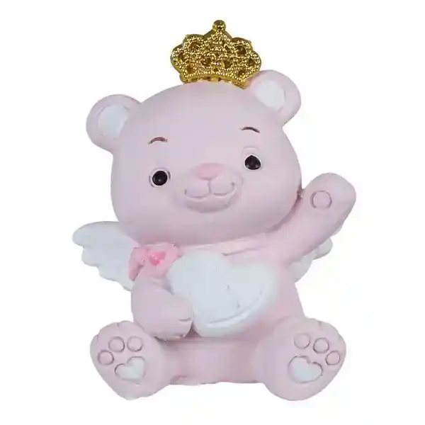 Bomboniera Orsetto rosa con cuore medio