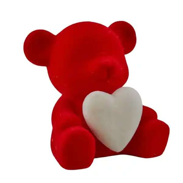 Bomboniera Orsetto rosso con cuore medio