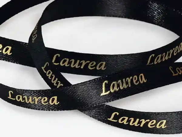 Nastro laurea nero 10mm 25mt