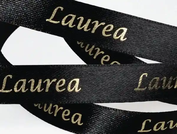 Nastro laurea nero 15mm 25mt