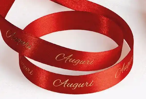 Nastro auguri rosso 15mm 25mt