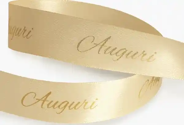 Nastro auguri crema 25mm 25mt