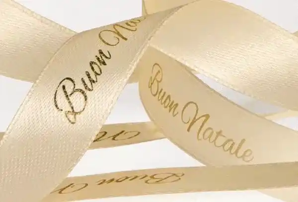 Nastro b.natale crema 25mm 25mt