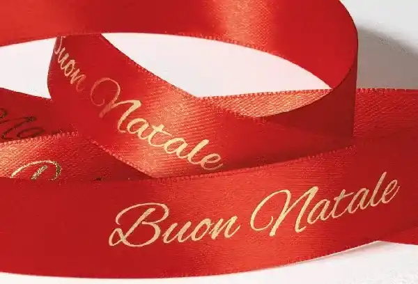 Nastro b.natale rosso 25mm 25mt