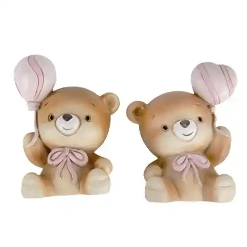 Bomboniera Palla orso mag.rosa cm5,5 pvc